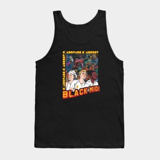 black midi 90s black Tank Top